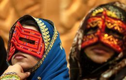 نقاب سرخ بر چهره زنان هرمزگان