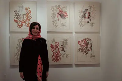 رابطه جسم و جان آدم‌ها برای رسیدن به تعالی / روایت مهناز حامدی از نمایشگاه "زن و سوزن" در گالری ویستا پلاس