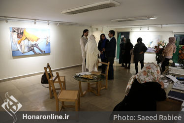 افتتاحیه نمایشگاه نقاشی های هنگامه عابدین در گالری گلستان