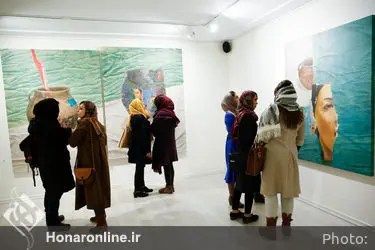 افتتاحیه ی نمایشگاه نقاشی عیسی جباری ممقانی در گالری ساربان