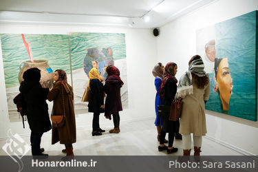 افتتاحیه ی نمایشگاه نقاشی عیسی جباری ممقانی در گالری ساربان