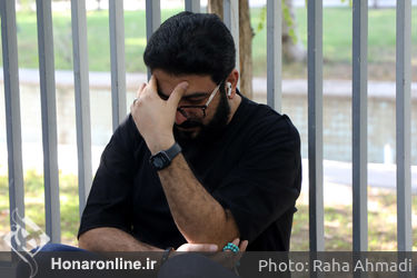 مراسم تشیع پیکر هوشنگ ابتهاج از مقابل تالار وحدت 