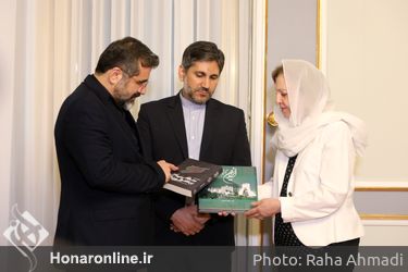 دیدار وزیر فرهنگ و ارشاد اسلامی با وزیر فرهنگ سوریه در تالار وحدت 