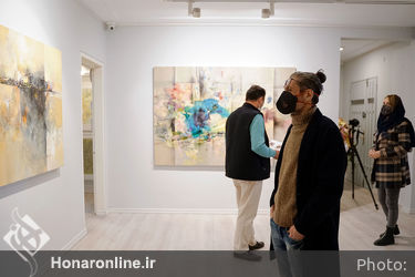 نمایشگاه نقاشی های «عبدالحمید پازکی» با عنوان «لایه های پنهان» در گالری ساربان