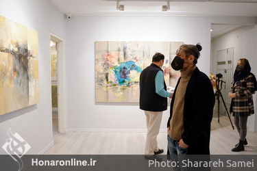 نمایشگاه نقاشی های «عبدالحمید پازکی» با عنوان «لایه های پنهان» در گالری ساربان