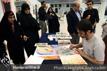 نمایشگاه آثار هنری در نمایشگاه قرآن کریم