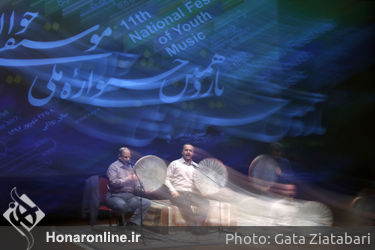 دف نوازی در هجدهمین روز از جشنواره ملی موسیقی جوان در تالار رودکی