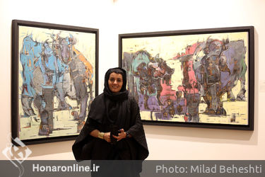 نمایشگاه آثار نازنین بخشنده در گالری آرت سنتر