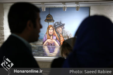 افتتاحیه نمایشگاه نقاشی های هنگامه عابدین در گالری گلستان