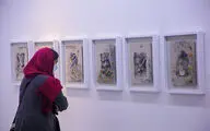 Paintings by Molood Akkaffzadeh  Displayed at Jaleh  Gallery 