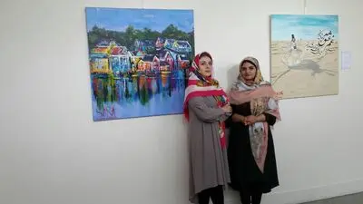 نمایشگاه نقاشی "شمس، مولانا" در فرهنگسرای ارسباران