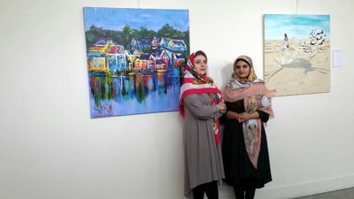 نمایشگاه نقاشی "شمس، مولانا" در فرهنگسرای ارسباران