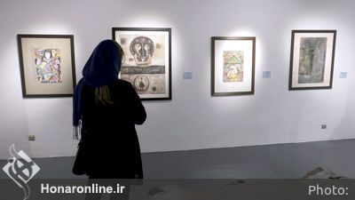 افتتاحیه نمایشگاه نقاشی مکرمه قنبری و علی بلبلی در گالری فردا