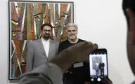 بازدید سید مجتبی حسینی از نمایشگاه‌های فرهنگسرای نیاوران
