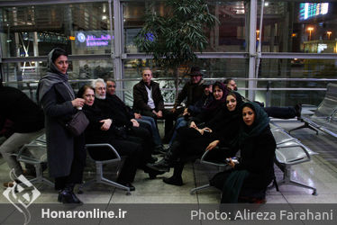 استقبال از پیکر رکن الدین خسروی در فرودگاه امام خمینی‎