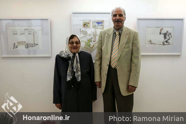 نمایشگاه آبرنگ‌های طنزآمیز بهمن رضایی نامقی در گالری والی
