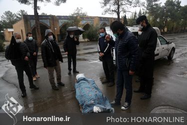 مراسم تشییع پیکر استاد "پرویز پورحسینی"