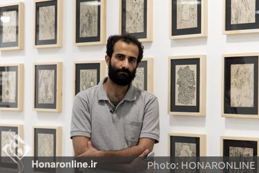 نمایشگاه آثار محمدحسین تیکدری‌نژاد با عنوان «بالقلم» در گالری پاییز خانه هنرمندان ایران