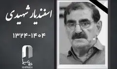 اسفندیار شهیدی فیلمبردار قدیمی سینما درگذشت