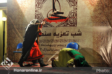 شب تعزیه سنگلج با حضور وزير ارشاد 