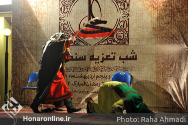 شب تعزیه سنگلج با حضور وزير ارشاد 