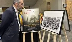 افتتاح نمایشگاه آثار مشبک یک هنرمند فقید در برج آزادی با حضور معاون هنری وزیر فرهنگ 