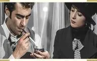 محسن چاوشی در کنار کارگردان و تهیه کننده سریال 
