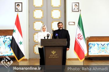 دیدار وزیر فرهنگ و ارشاد اسلامی با وزیر فرهنگ سوریه در تالار وحدت 