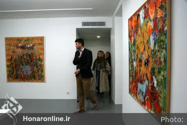 افتتاحیه نمایشگاه نقاشی‌های آنه محمد تاتاری در گالری اعتماد