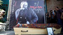 Funeral procession of Renowned Iranian photographer Babak Borzouyeh