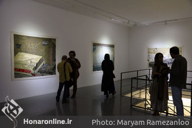 نمایشگاه نقاشی بیژن اخگر در گالری اعتماد نگارستان