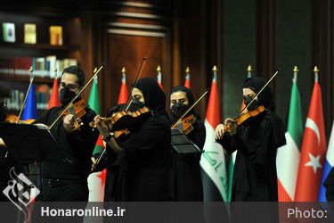 مراسم اختتامیه نمایشگاه خوشنویسی «رقص قلم»  در کتابخانه ایران‌مال 