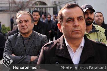 مراسم تشییع پیکر کاظم افرندنیا 