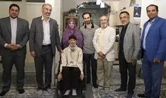 معاون امور هنری به دیدار جانباز هنرمند رفت | لزوم بازنشر آثار حسین نوری در داخل و خارج