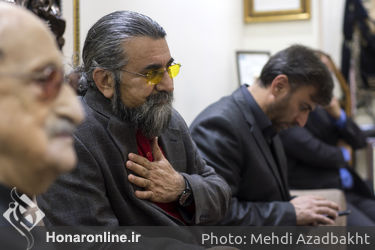 عیادت و تجلیل از استاد موسیقی عبدالوهاب شهیدی