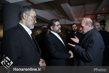 بازدید وزیر فرهنگ از نمایشگاه پانزدهمین جشنواره هنرهای تجسمی