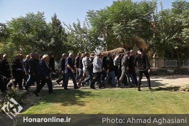 مراسم تشییع پیکر سعید کنگرانی در بهشت زهرا