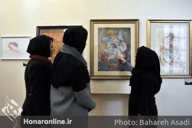 بازدید مرادخانی و ایوبی از دهمین دوسالانه ملی نگارگری ایران