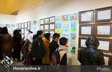 حراج بزرگ نقاشی کودکان کار در فرهنگسرای ارسباران