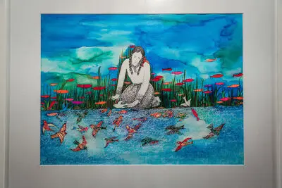 زنی که در 84 سالگی برای رهایی از بیماری نقاشی کشید / روایت دختر رأفت صراف از نقاش شدن مادرش