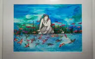 زنی که در 84 سالگی برای رهایی از بیماری نقاشی کشید / روایت دختر رأفت صراف از نقاش شدن مادرش