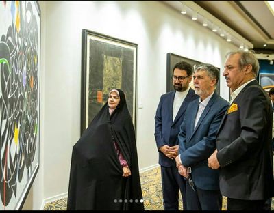 دیدار سید عباس صالحی از یازدهمین حراج تهران 