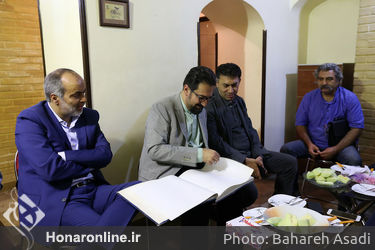 بازدید سید مجتبی حسینی از موزه موسیقی صبا