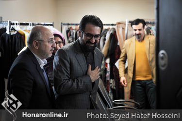حضور سید محمدمجتبی حسینی در محل داوری آثار جشنواره مد و لباس فجر