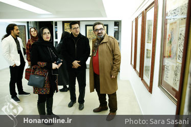  افتتاح نمایشگاه نقاشی خط کامران کوهستانی در گالری والی