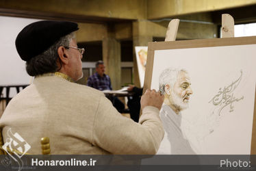 کارگاه تجسمی نمایشگاه «سرو ایرانی» در فرهنگسرای نیاوران