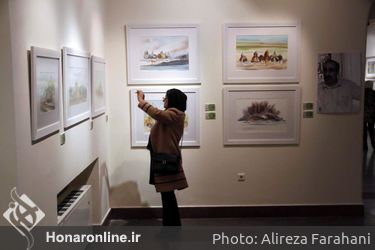 نمایشگاه آثار آبرنگ در گالری خیال موسسه صبا