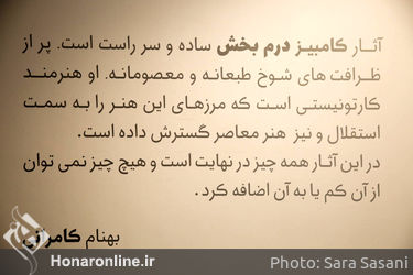 نمایشگاه مجموعه آثار کامبیز درم بخش با عنوان "سورپرایز" در گالری ویستا