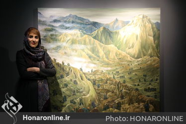 نمایشگاه نقاشی مژده توحیدی کلورزی  در گالری آ