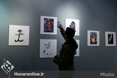 افتتاح دوسالانه کاریکاتور در موسسه فرهنگی هنری صبا